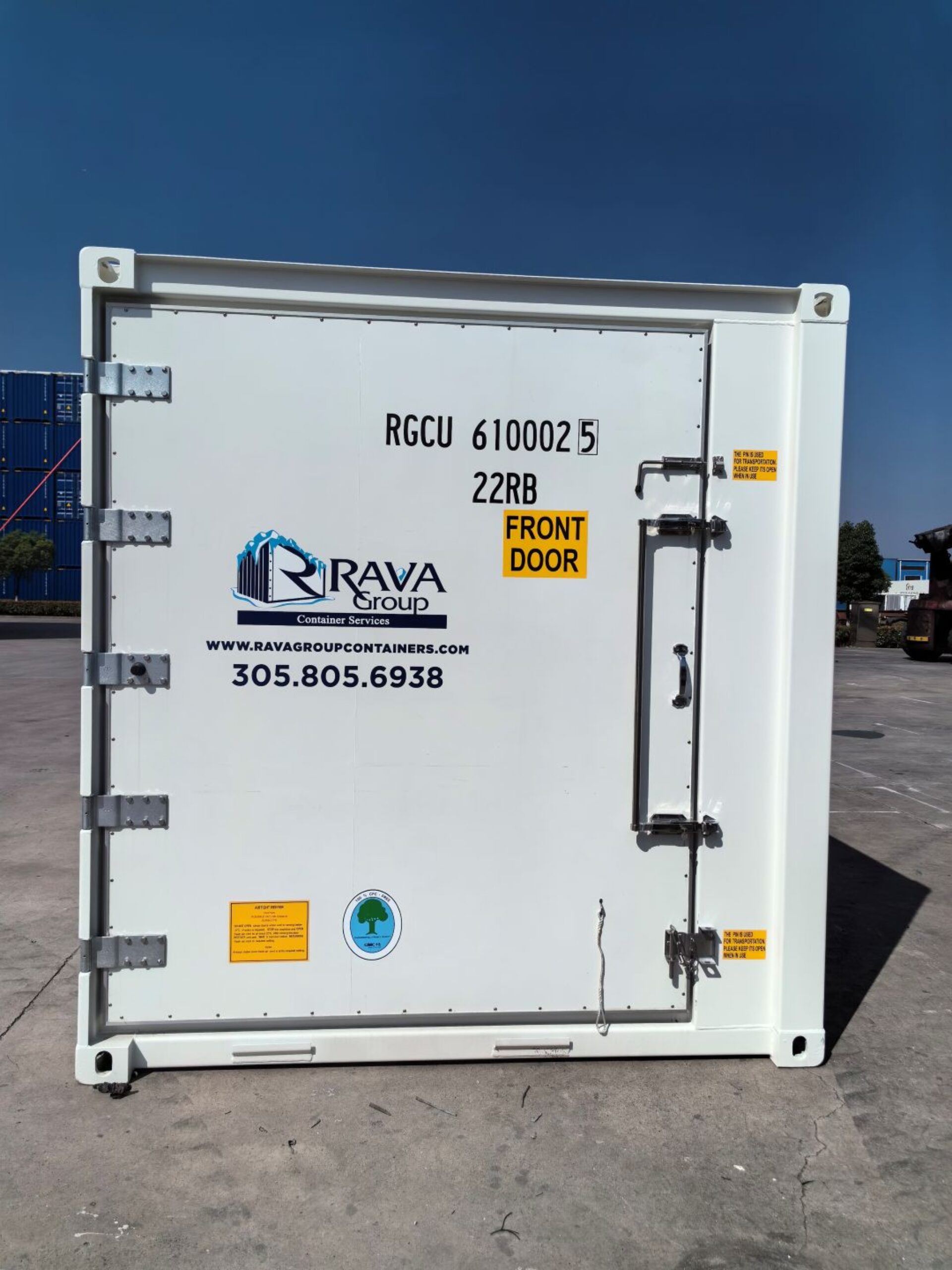20' HC Blast Freezer Refrigerated Container | RAVA Group